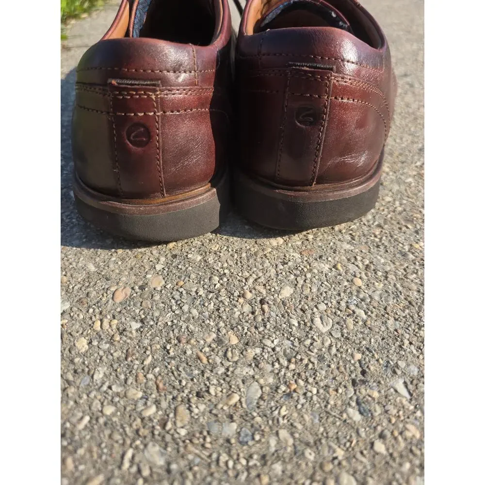 Clarks Collection Extreme Comfort Brown Leather Men's Derby Shoes Size 11